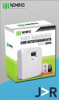 IPEC - F5000 Fonte temporizada Carregadora para 2 eletroim�s com Intertravamento e controle remoto