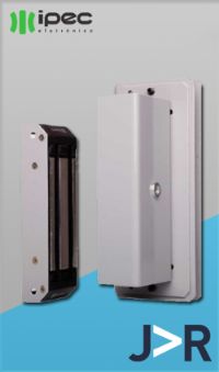 IPEC - DZM 150 Fechadura de eletroim� com suporte para porta de vidro de correr deslizante