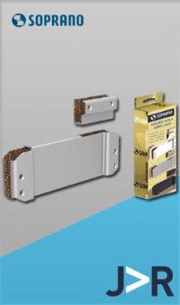 SOPRANO - Suporte universal para fixar mola a�rea em portas de vidro