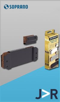 SOPRANO - Suporte universal para fixar mola a�rea em portas de vidro